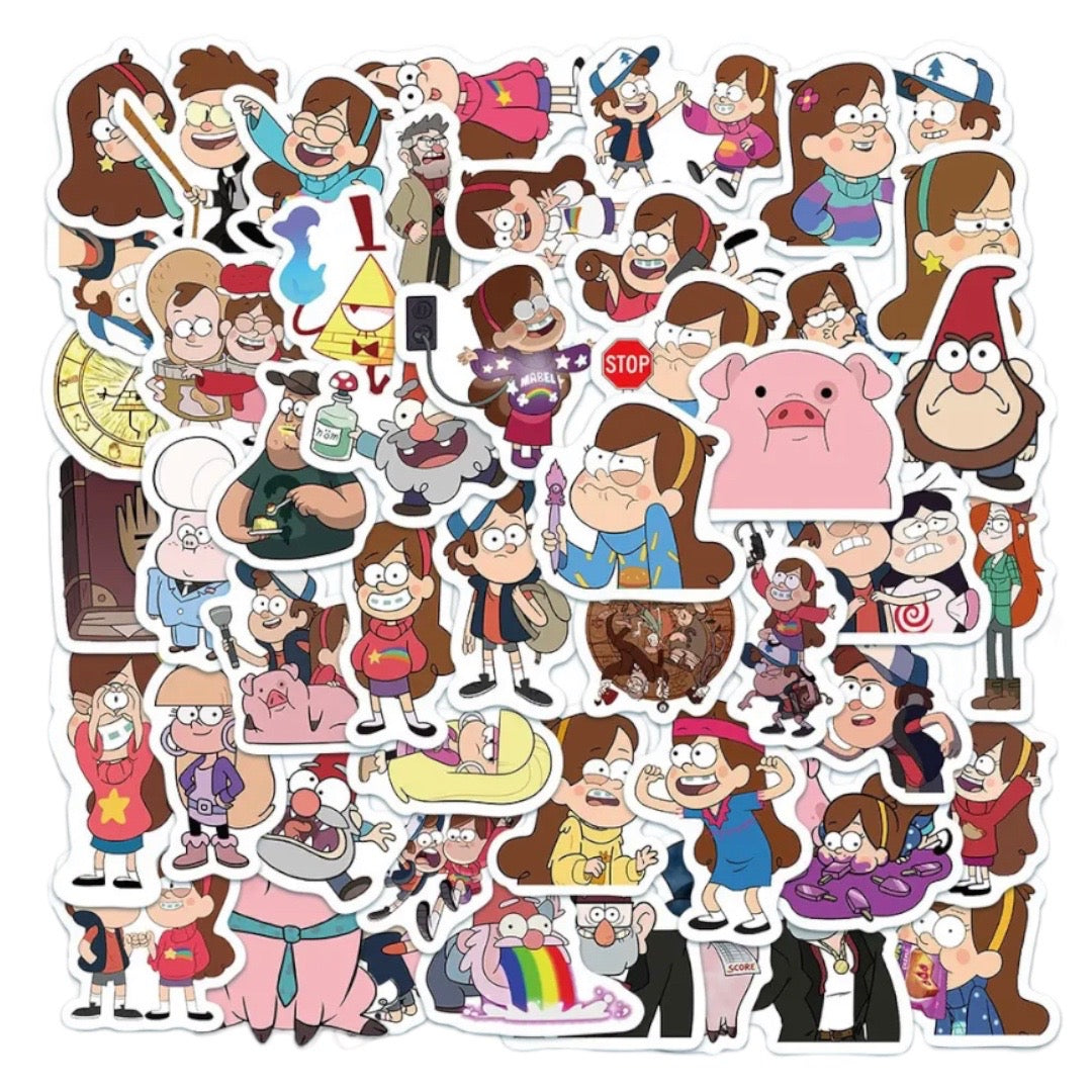 50  Stickers - Gravity Falls