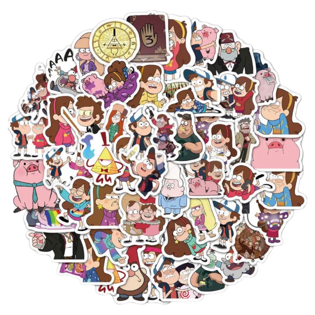50  Stickers - Gravity Falls