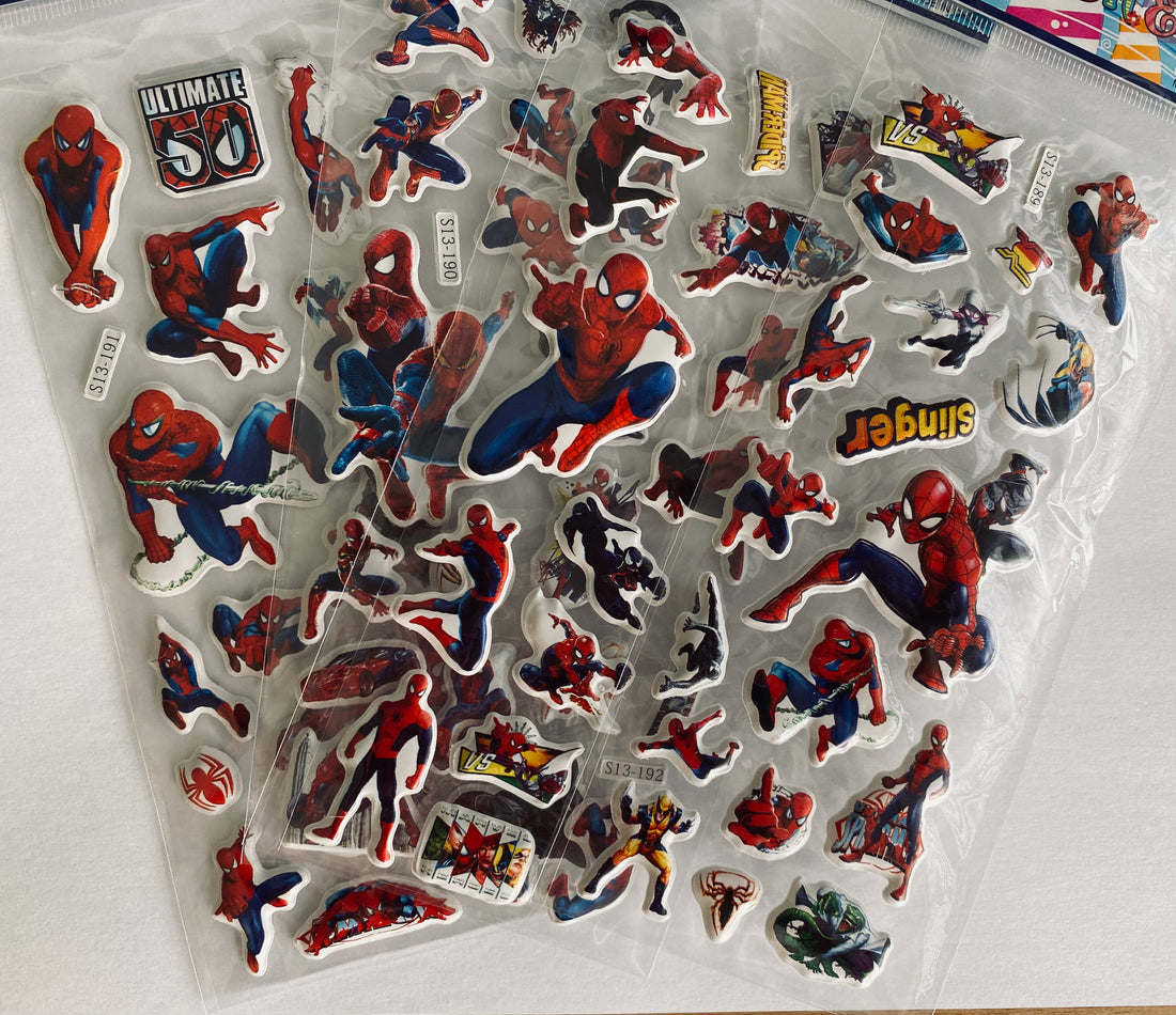 50 Pegatinas Impermeables- Spiderman – Barquito de Papel