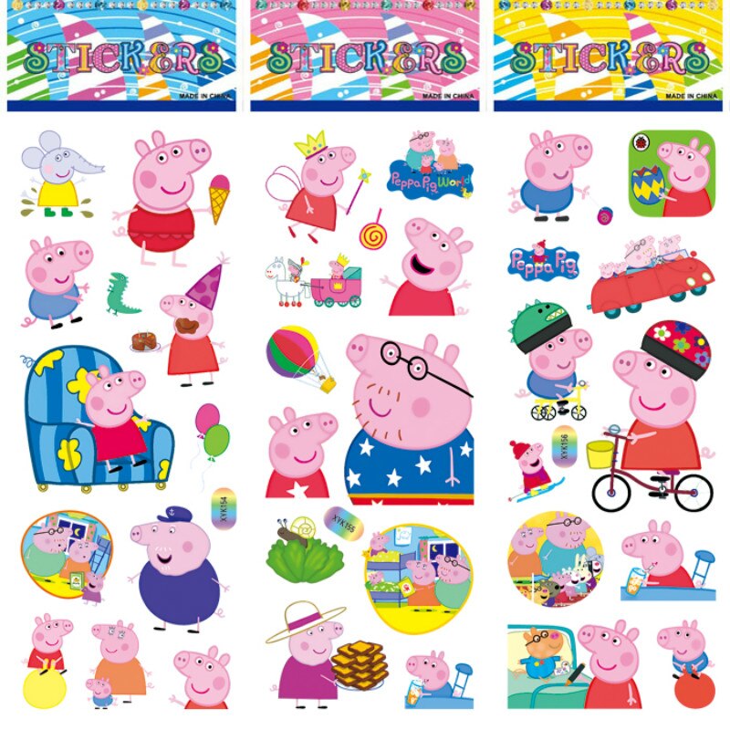 Láminas de Stickers - Peppa Pig – Barquito de Papel